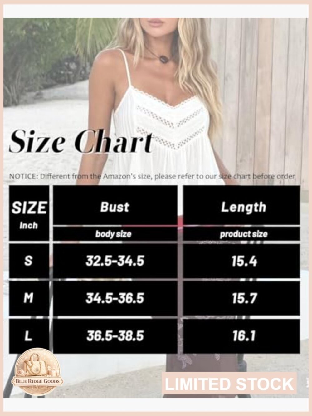 V Neck Lace Cami Babydoll Top Y2k Flowy Spaghetti Strap Summer Boho Tank - Picture 7 of 7